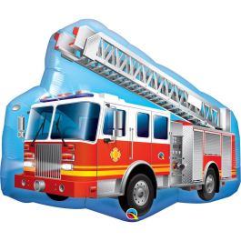 Μπαλόνι Foil "Red Fire Truck" 91εκ. - Κωδικός: 16466 - Qualatex